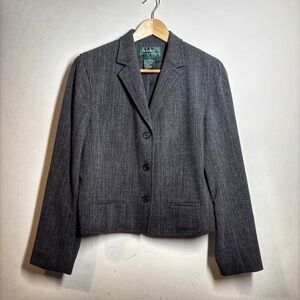 Lauren Ralph Lauren Gray Blazer Classic Business Style